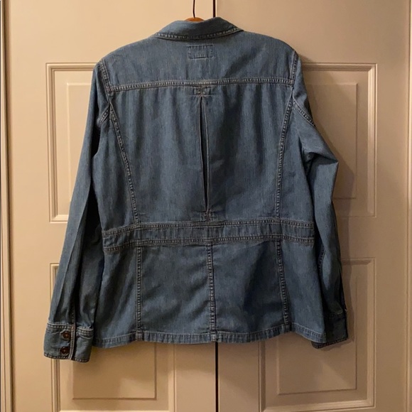 Chaps jean jacket with set-in waist panel - Picture 2 of 3